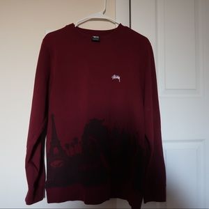 Stüssy Maroon Crewneck